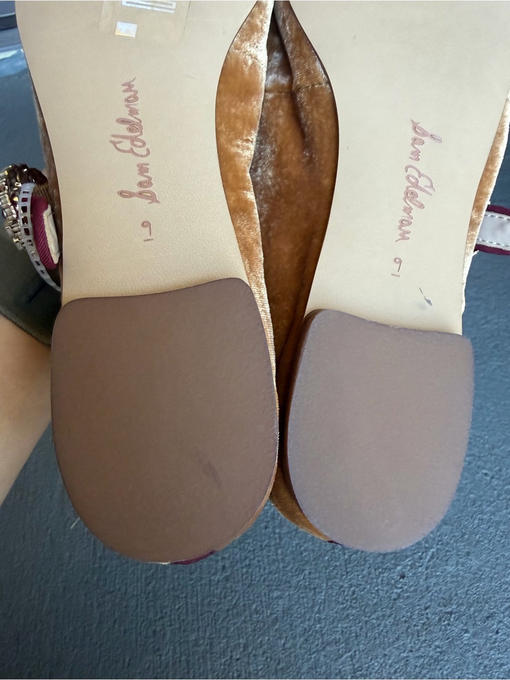Sam Edelman Michaela Glow Mary Jane Ballet Flats Sz 9 Jewel Buckle NWOB - Picture 11 of 11